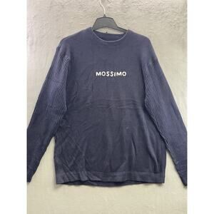 Mossimo Supply Knitted crew-neck sweater Navy blue Men's large